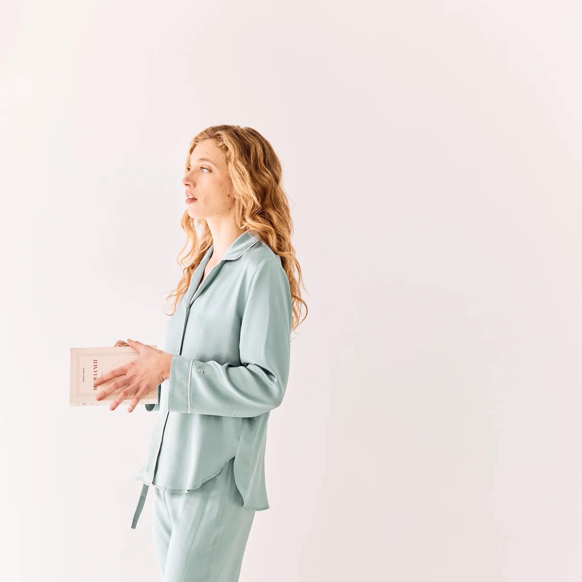 pyjama en soie femme été respirant dormir quand il fait chaud