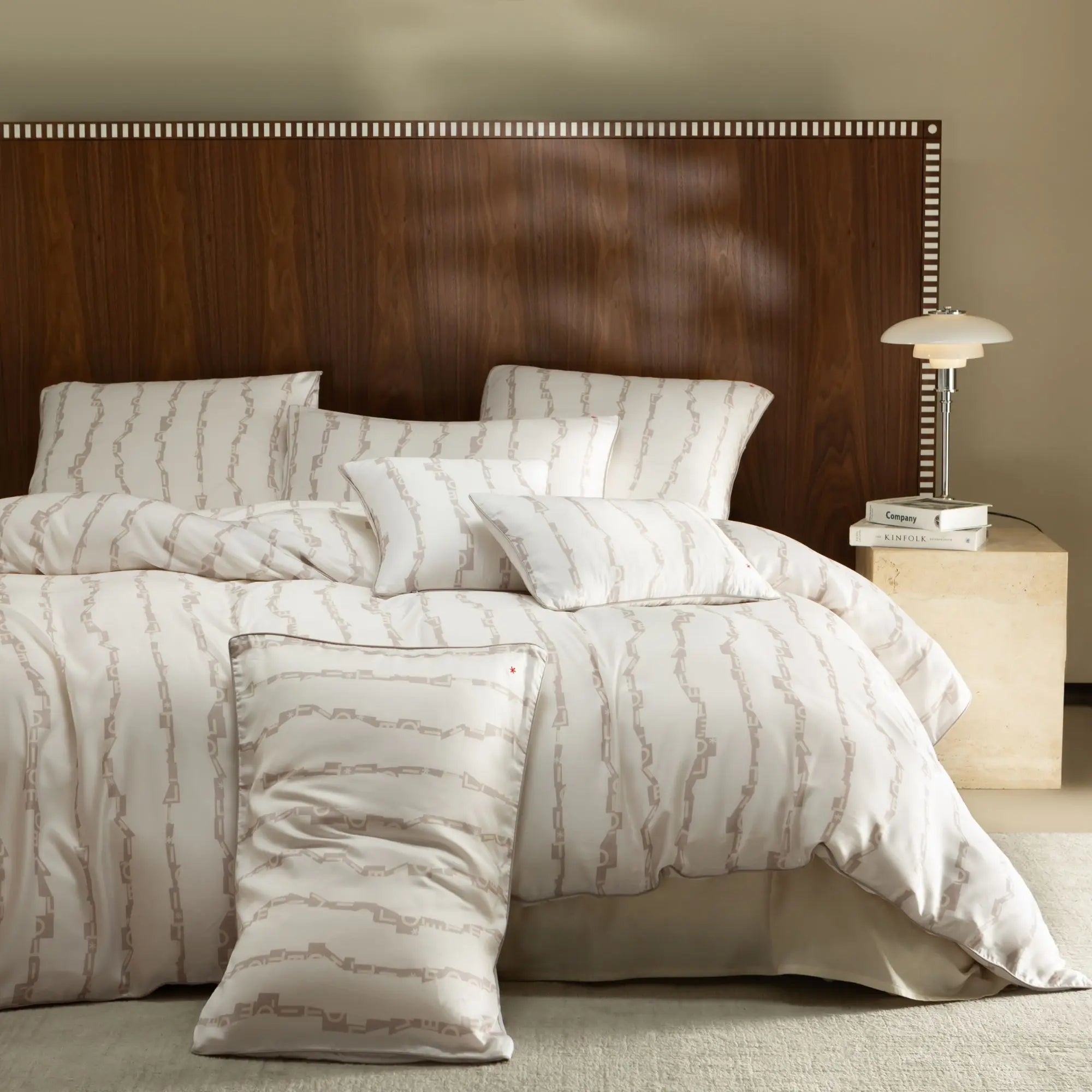 Ivory Star – TENCEL™ Lyocell bedding set, signature pattern