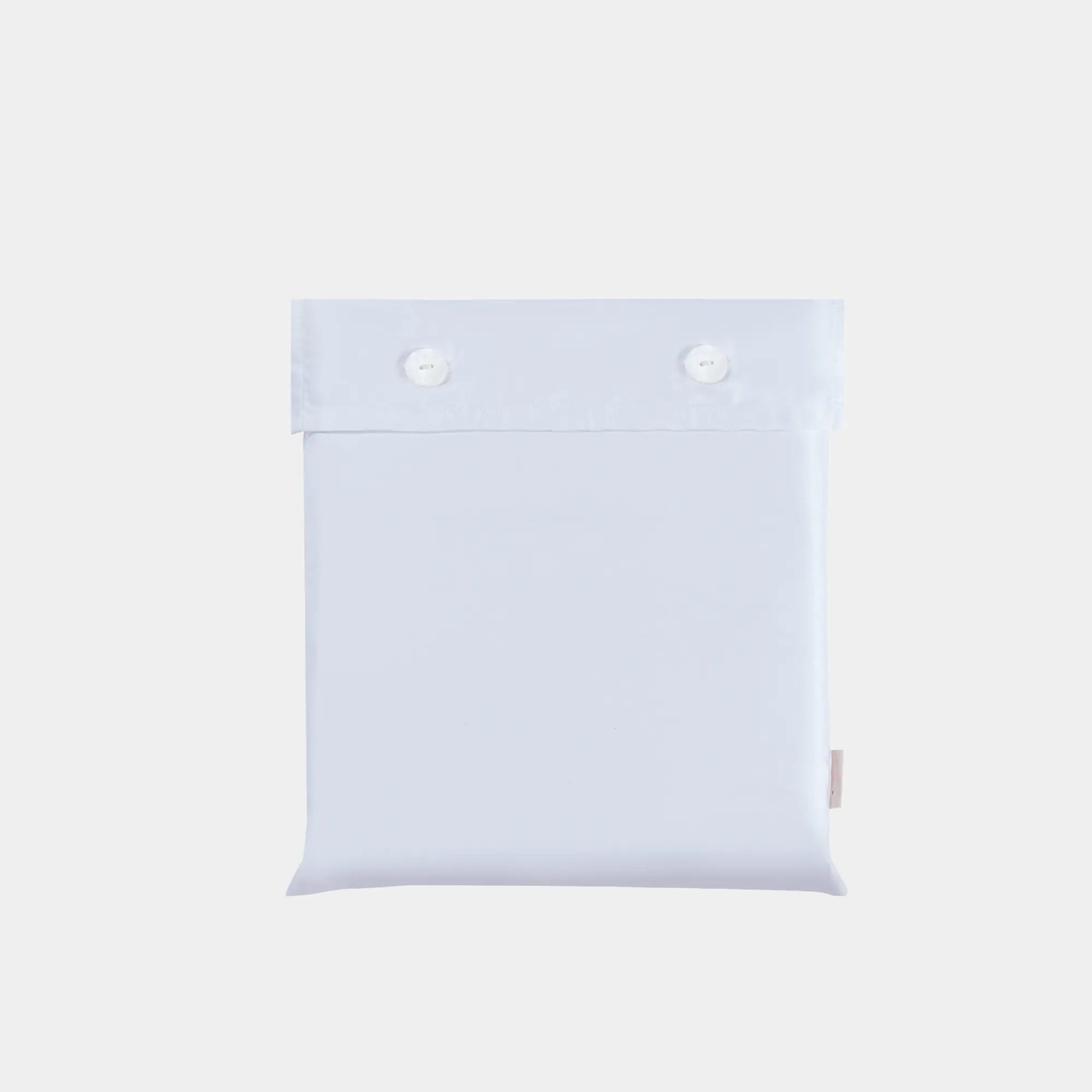 Drap housse TENCEL blanc pur plié - linge de lit respirant soie végétale marque française - Maison CÉTOILE