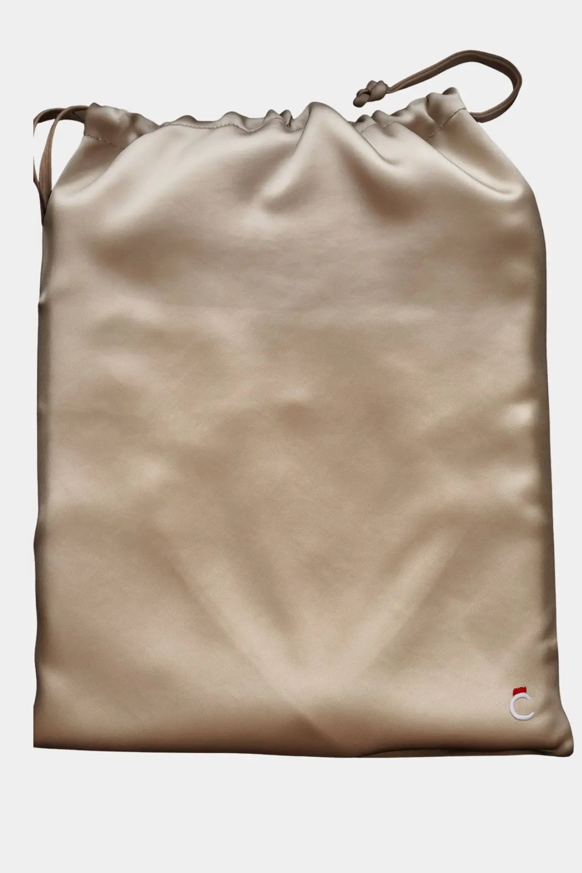 pochon pyjama en soie beige - Maison CÉTOILE