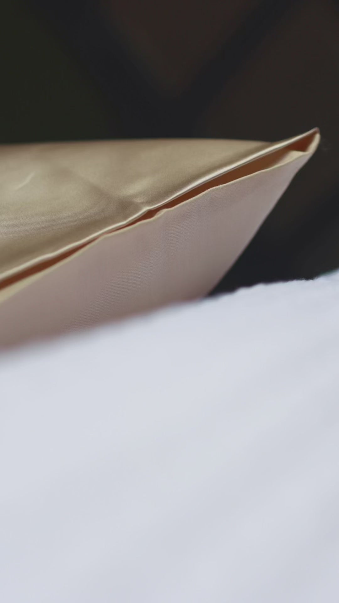 taie d'oreiller en soie couleur beige doux modèle complice - Maison CÉTOILE