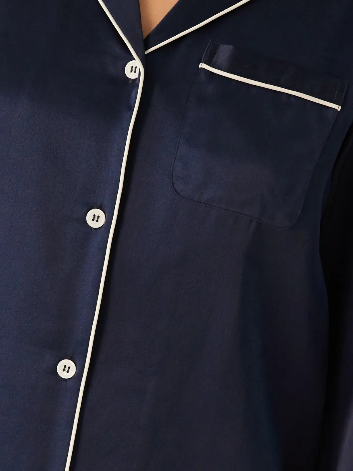 Heure Bleue – Midnight Blue Silk Pyjamas