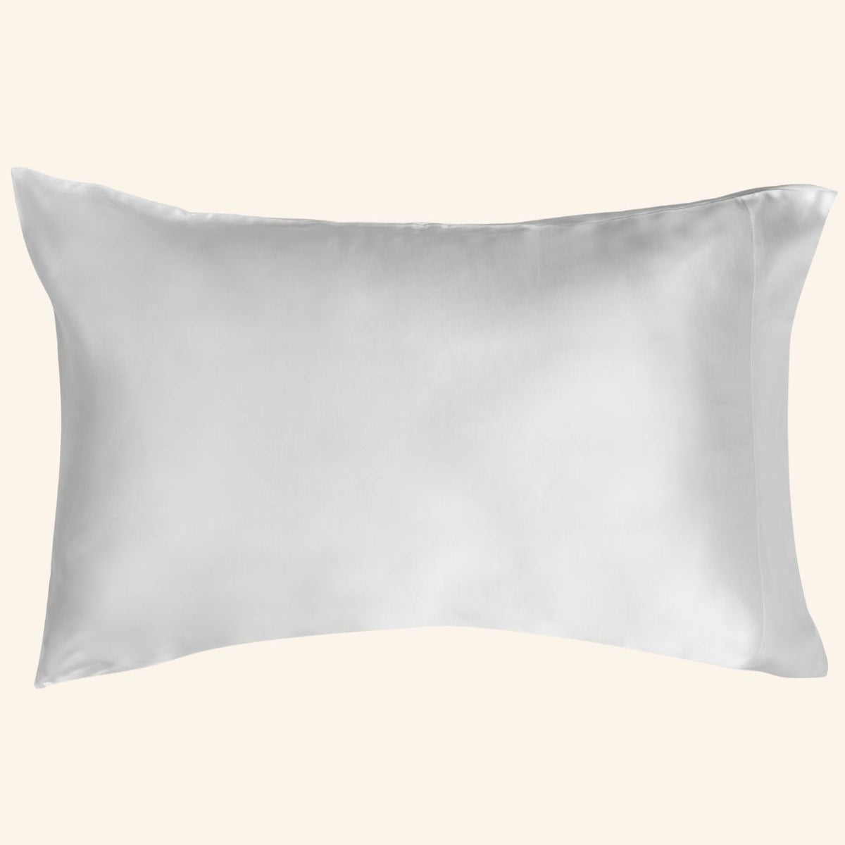 taie complice en soie et coton reversible couleur blanche - Maison CÉTOILE