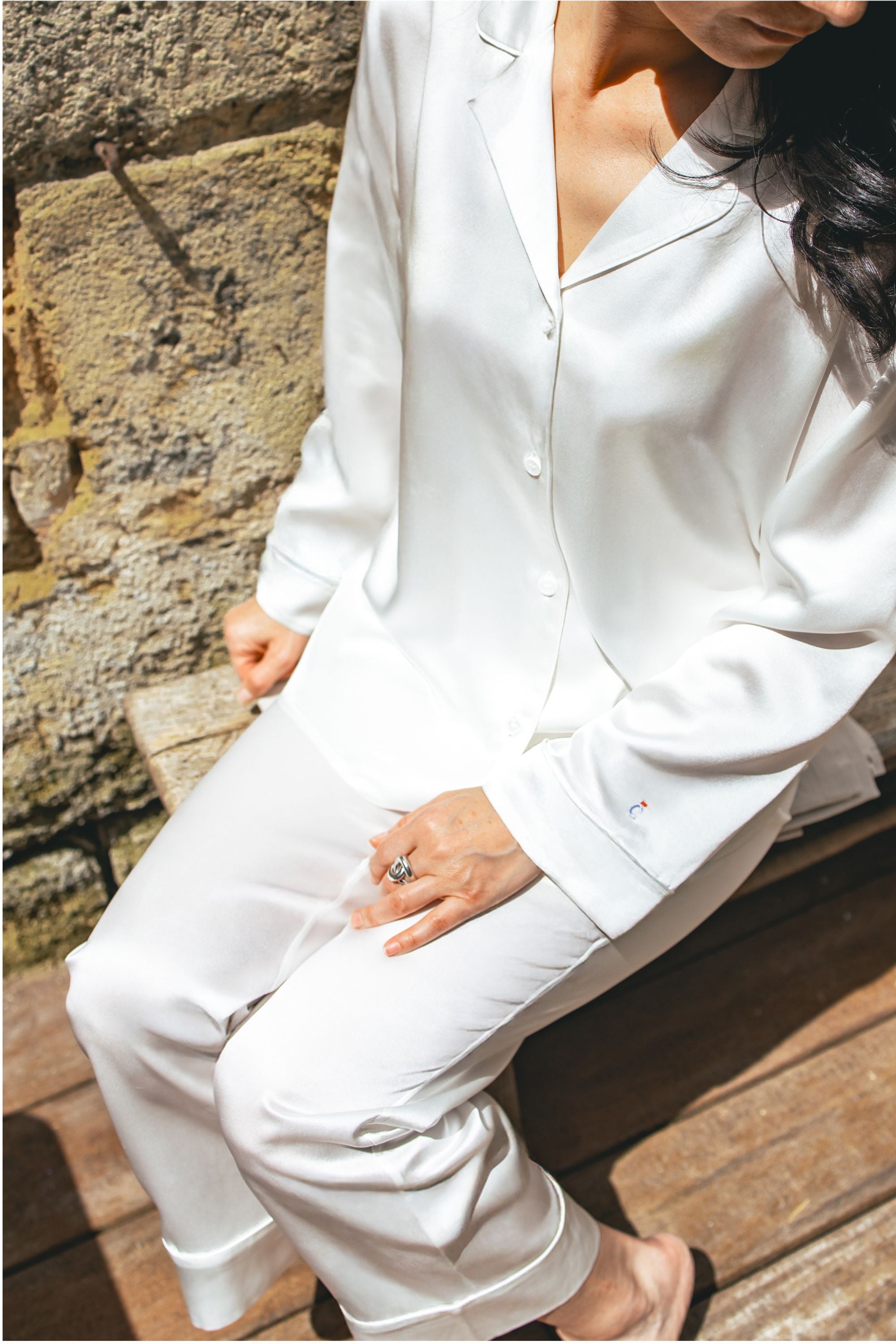 Pyjama femme en soie naturelle CÉTOILE, confort haut de gamme pour la nuit