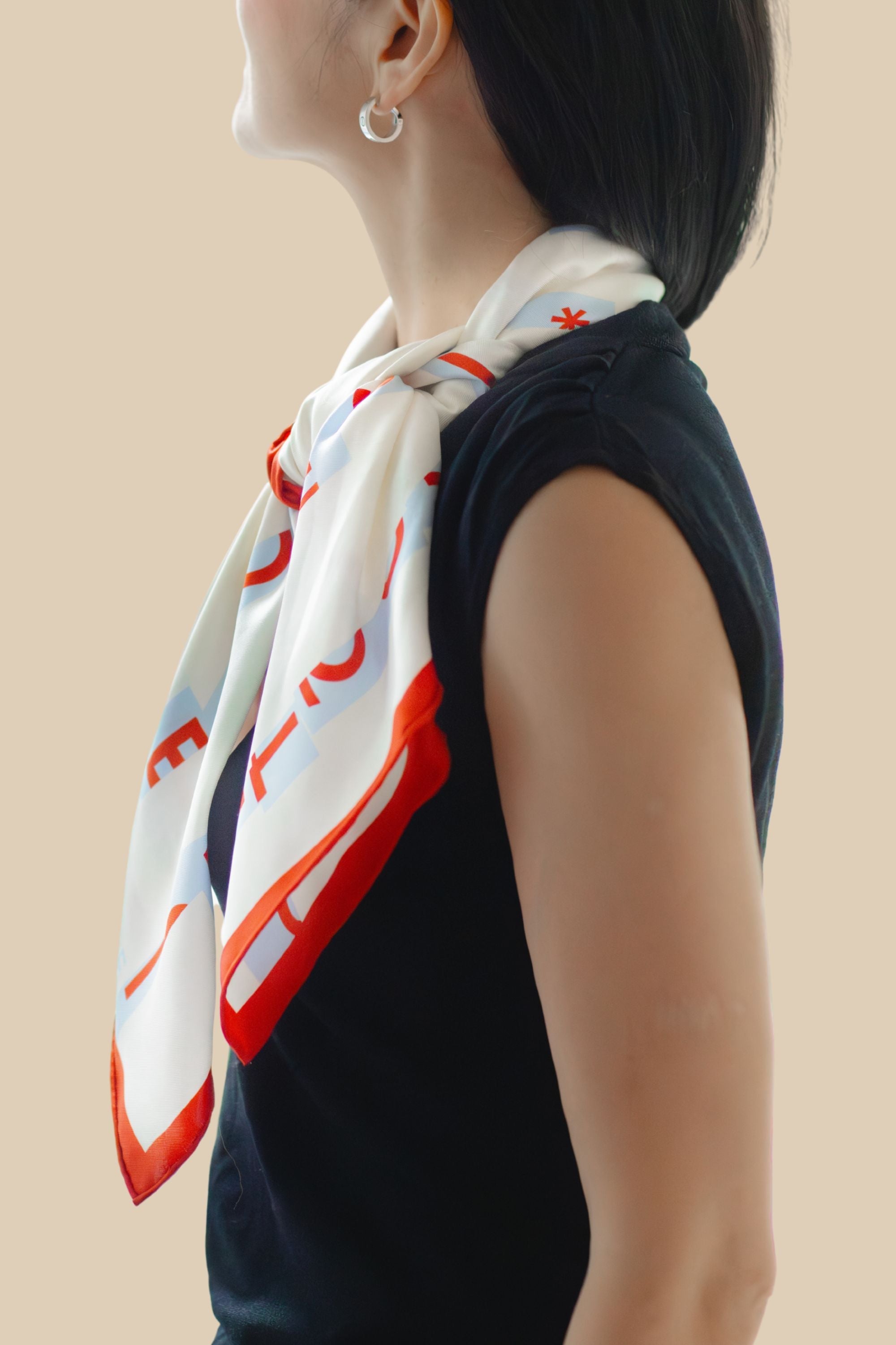 carré en twill de soie haut de gamme signé Cétoile - Maison CÉTOILE