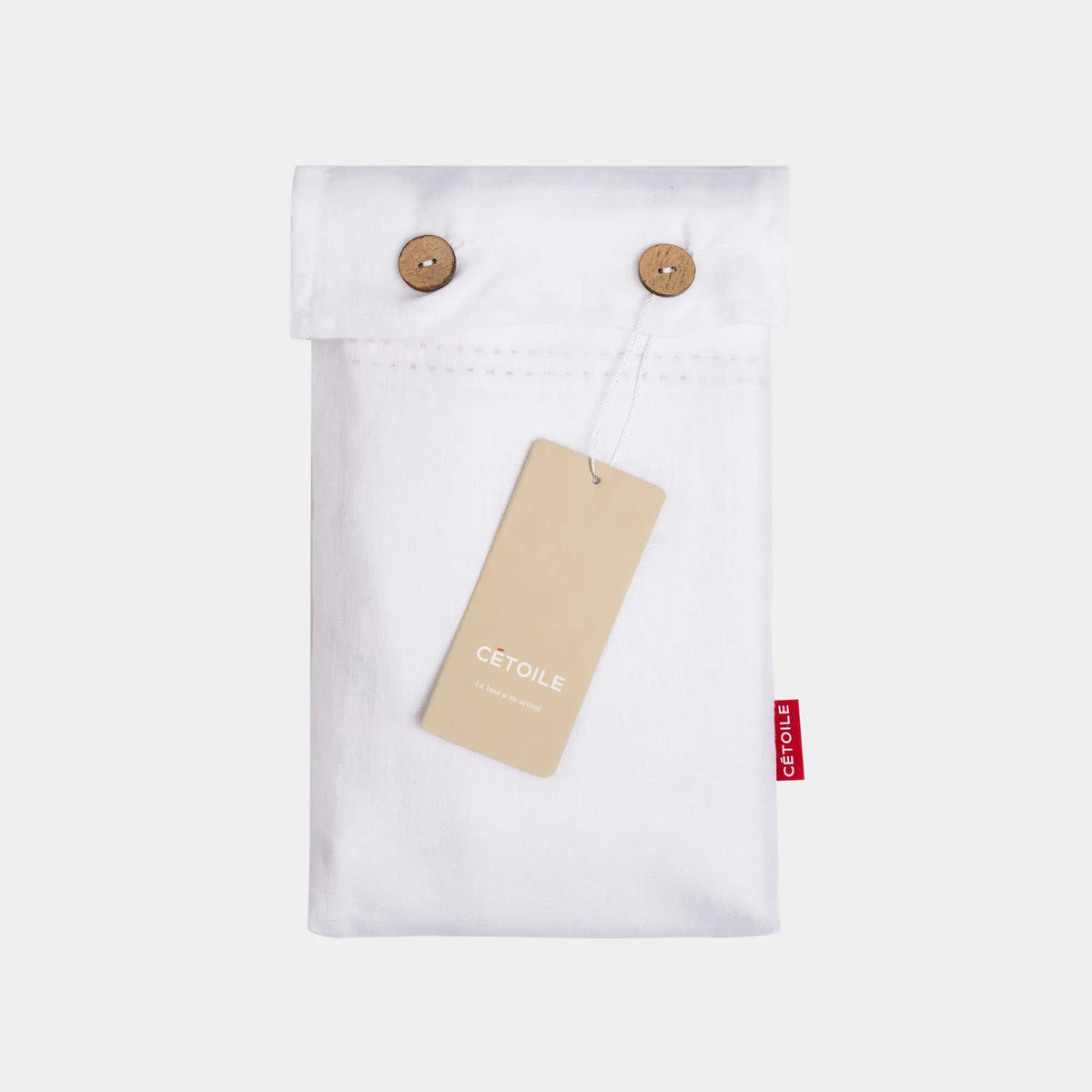 French Washed Linen Pillowcase – Éveil Blanc