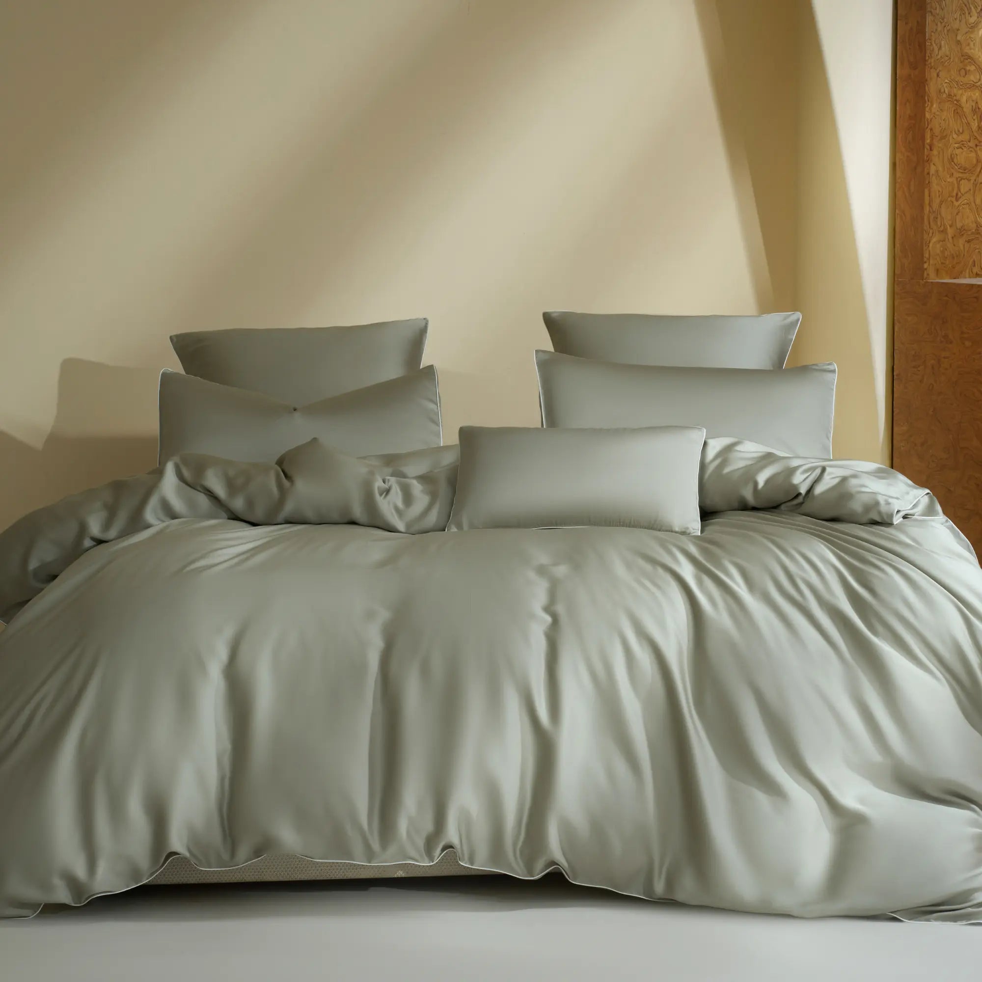Brume Verte  – Housse de couette en TENCEL™ Lyocell