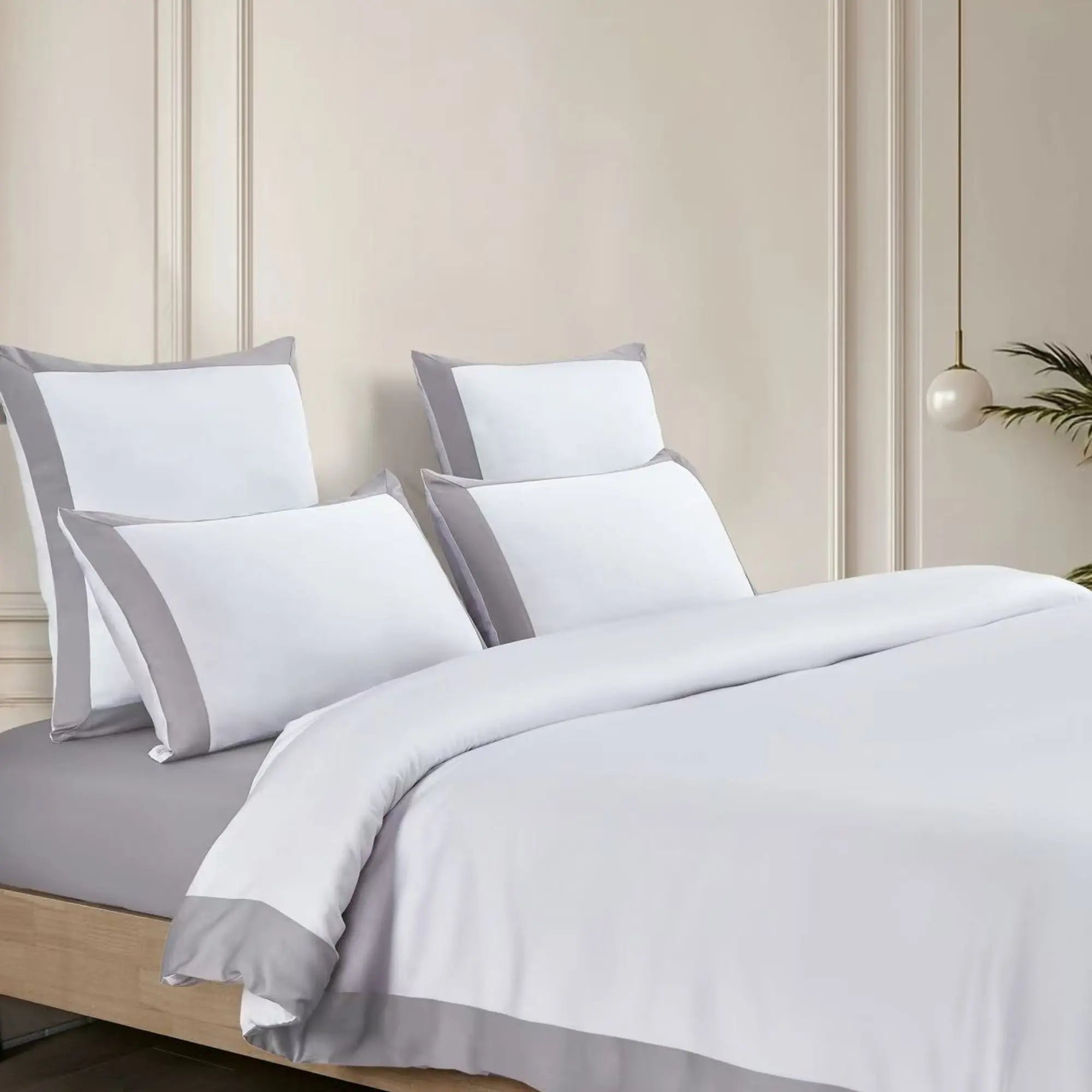 drap housse gris horizon en tencel lyocell - maisoncetoile